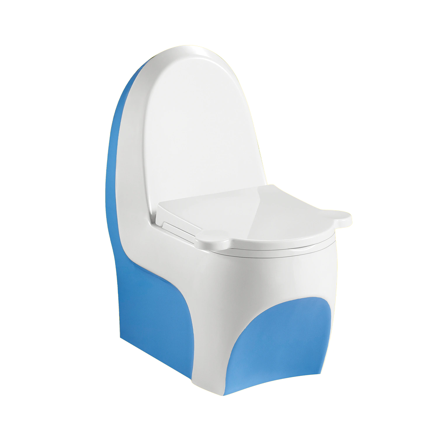 blue and white porcelain children toilet , cute and safe designed children's height toilet, child toilets WA-8000-B
